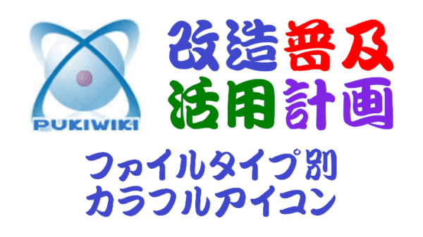 ファイルタイプ別カラフルアイコン